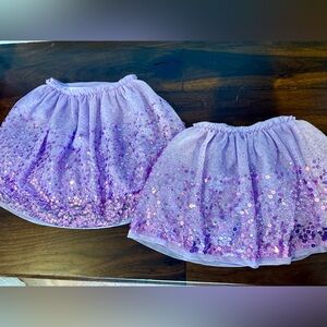 H&M Lavender Sequin Mini Skirts
